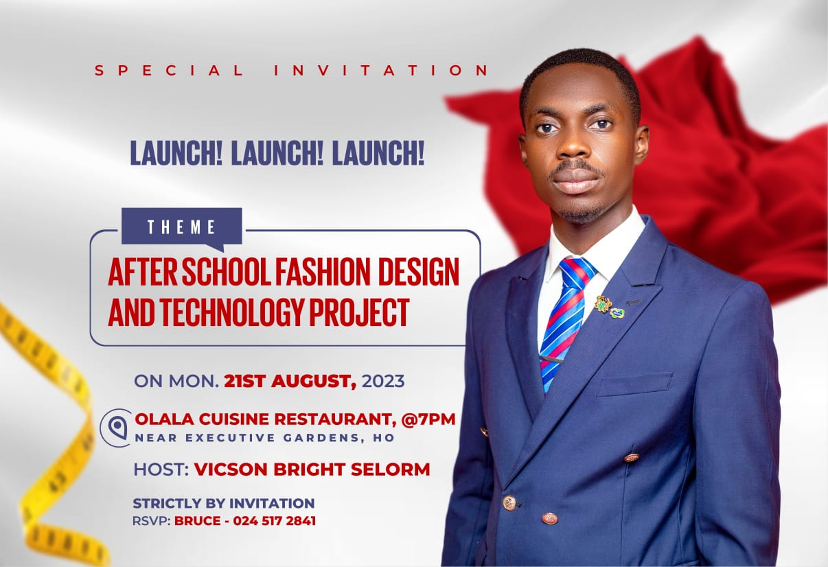 Osbrain Cares Foundation launch after school fashion design and technology project for children in marginalised communities in Ghana